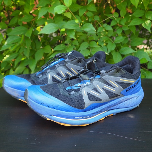 Salomon Pulsar Trail Mens 11.5 Shoes Blue/Black - Picture 1 of 9